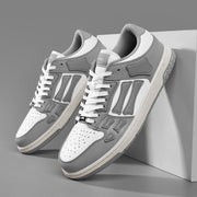 AIVIIRI Gray and White Low-Top Sneakers MFS003-043