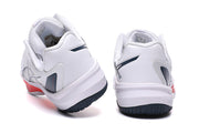 ASICS White, Navy and Red Court Sneakers