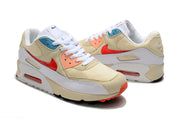 Nike Air Max 90 Sneakers Cream Red Blue