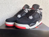 Jordan 4 Black Grey Red High-Top Sneakers