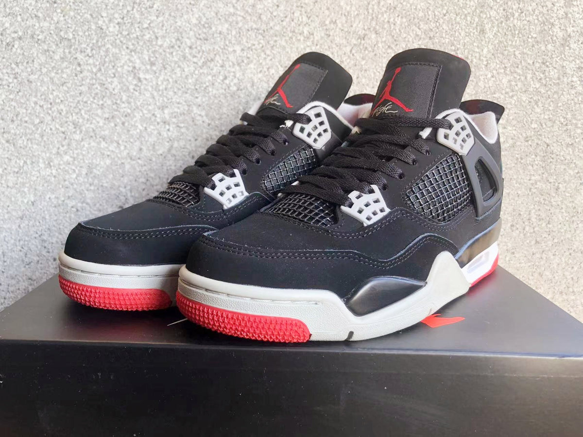 Jordan Air Jordan 4 Black Grey Red Sneakers