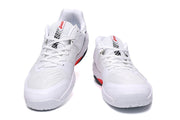ASICS White, Navy and Red Court Sneakers