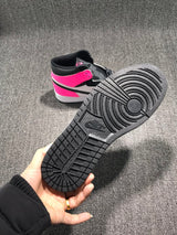 Jordan 1 High Valentine's Day Black Pink Sneakers