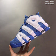 Nike Air More Uptempo Sneakers in Blue and White