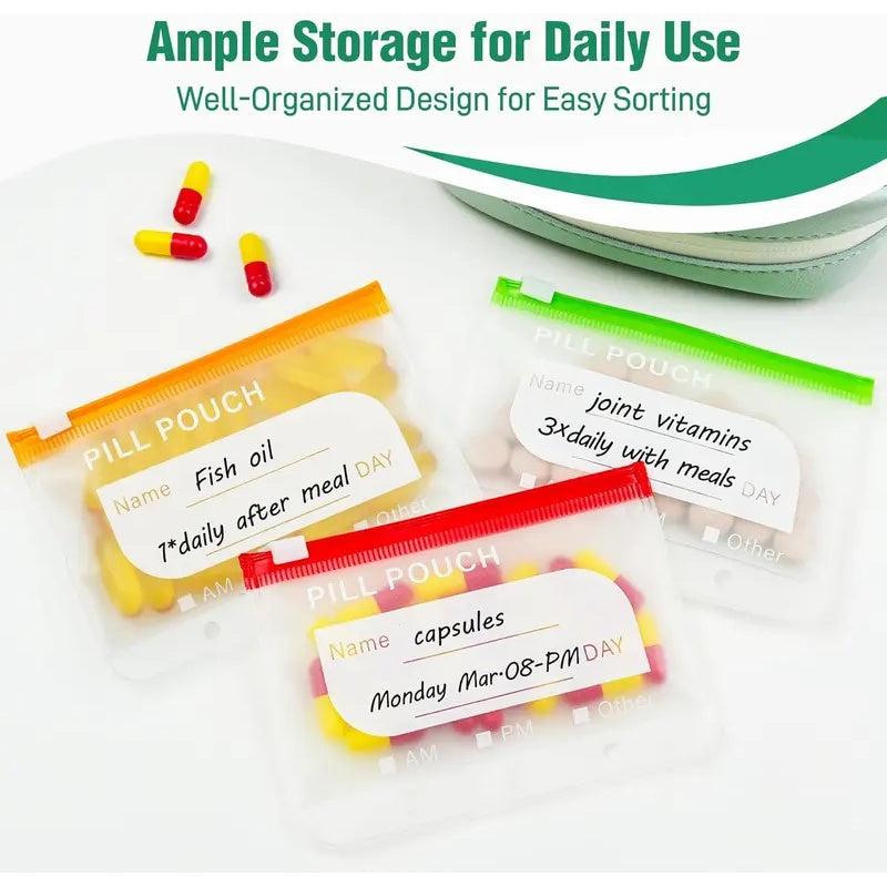 🔥💊A8 Waterproof Pill Case Set – For 7 to 14 days of medication & vitamins 💧Waterproof & shatterproof
