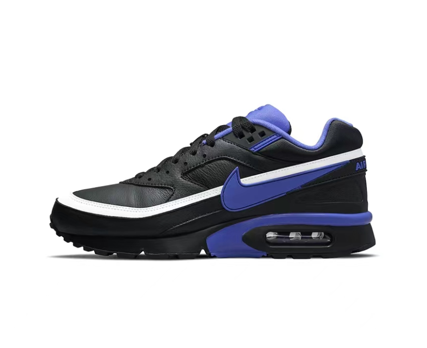 Nike Air Max Black and Blue Low-Top Sneakers