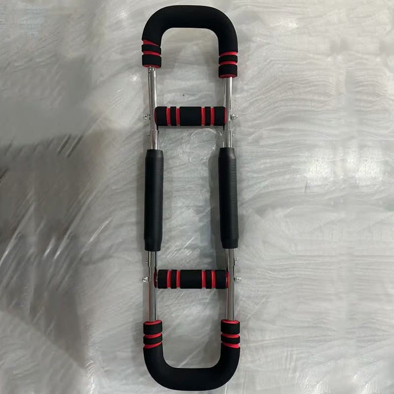 Adjustable weight bar for arm trainers, arm and torso strength training equipment, portable training device for home gyms and fitness