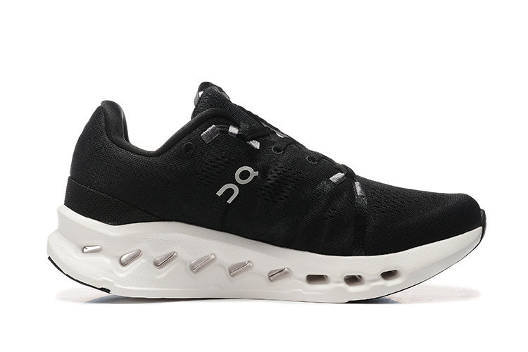 On Cloudsurfer Black White Running Sneakers