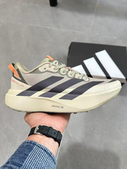 Adidas Adizero Lightstrike Pro Running Shoes, Cream and Navy