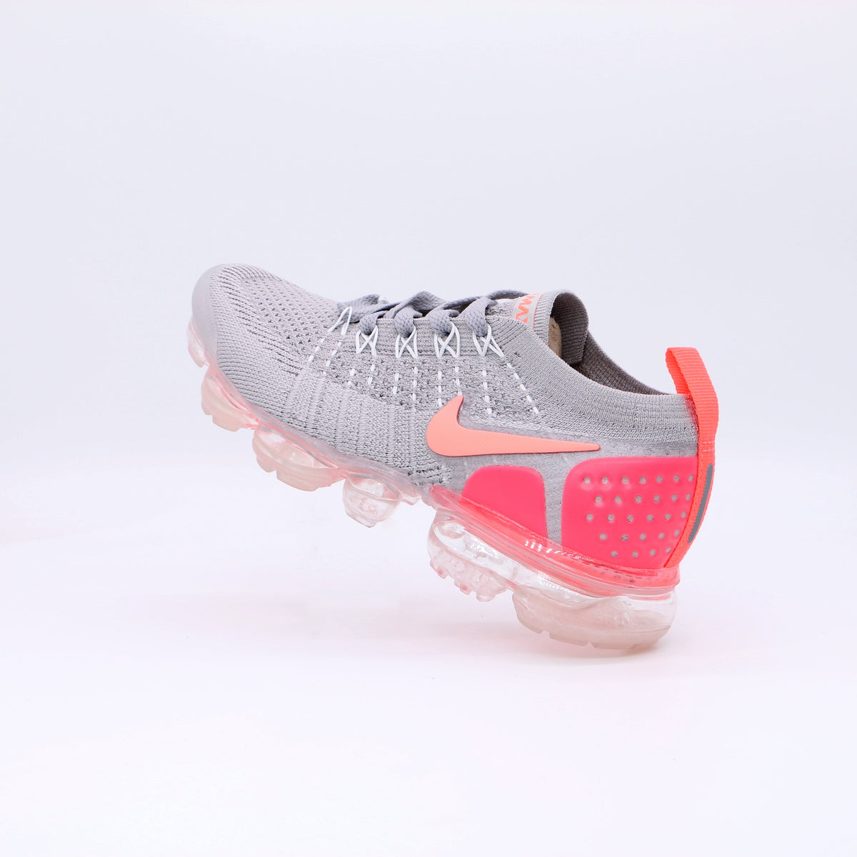 Nike Air VaporMax Flyknit Grey Pink Sneakers 942843-0059