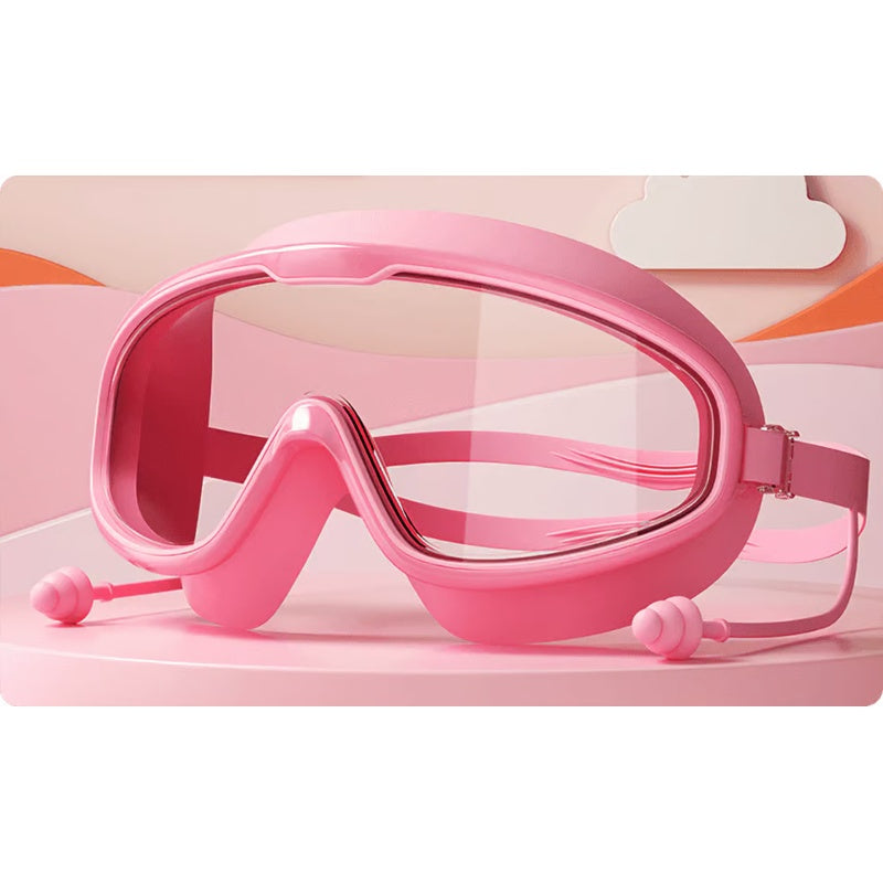 Anti-Fog Swimming Goggles for Kids with Nose Clip & Ear Plugs
