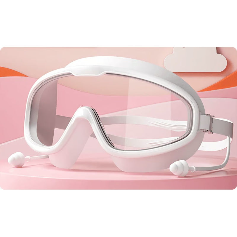 Anti-Fog Swimming Goggles for Kids with Nose Clip & Ear Plugs