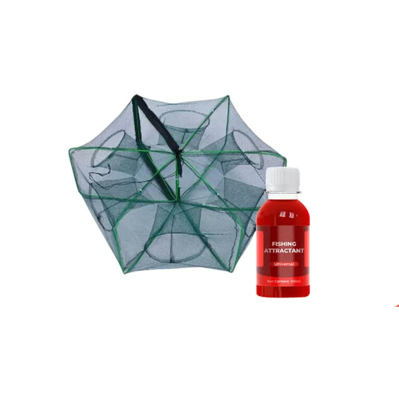 Auto-Foldable Strengthened Fishing Trap Net