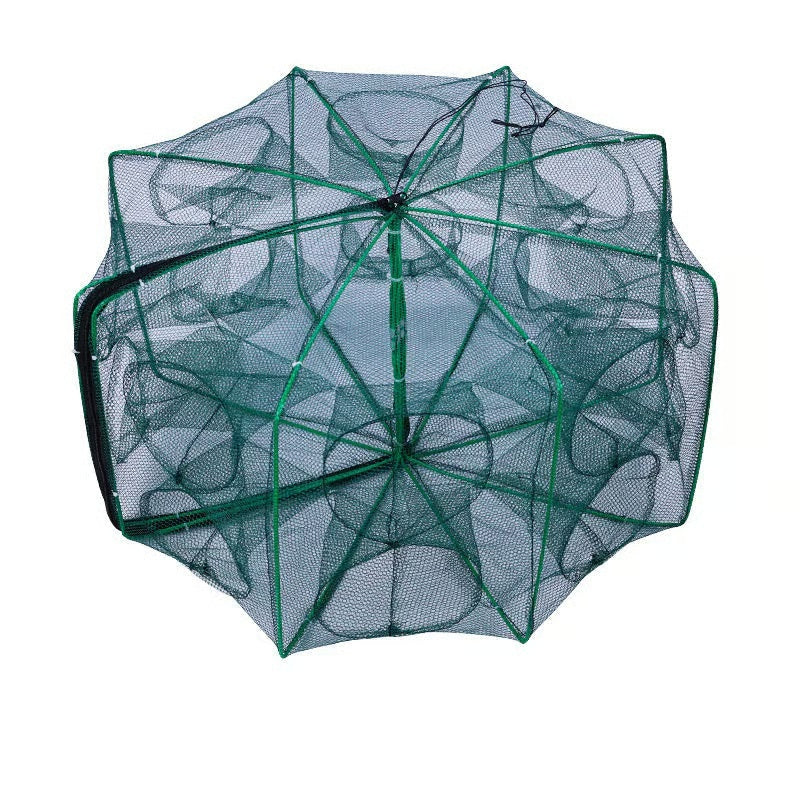 Auto-Foldable Strengthened Fishing Trap Net