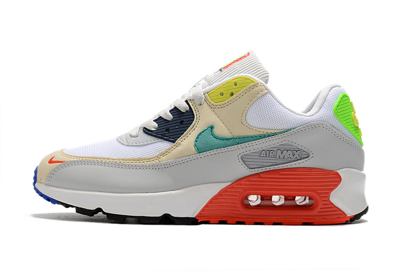 Nike Air Max 90 White Multicolor Sneakers