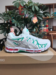 ASICS N12 White and Green Running Shoes