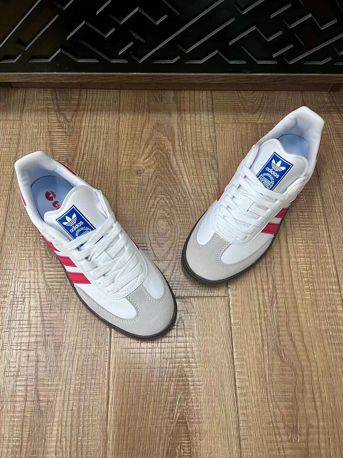 adidas Samba Sneakers White Pink Gum Sole