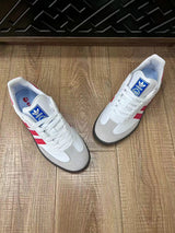 adidas Samba Sneakers White Pink Gum Sole