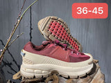 Nike F7 II Burgundy and Beige Chunky Sneakers