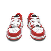 Red and White Spade A Low-Top Sneakers MFS003-324