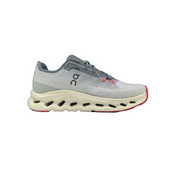 On Running Cloudmonster 2 Sneakers in Light Gray and Red