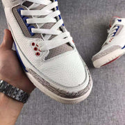 Air Jordan 3 Independence Day White Basketball Sneakers