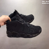 Nike Air More Uptempo High-Top Sneakers, Black