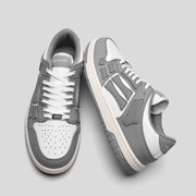 AIVIIRI Gray and White Low-Top Sneakers MFS003-043