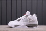 Jordan Air Jordan 4 CT8527-100 White Gray Speckled Sneakers
