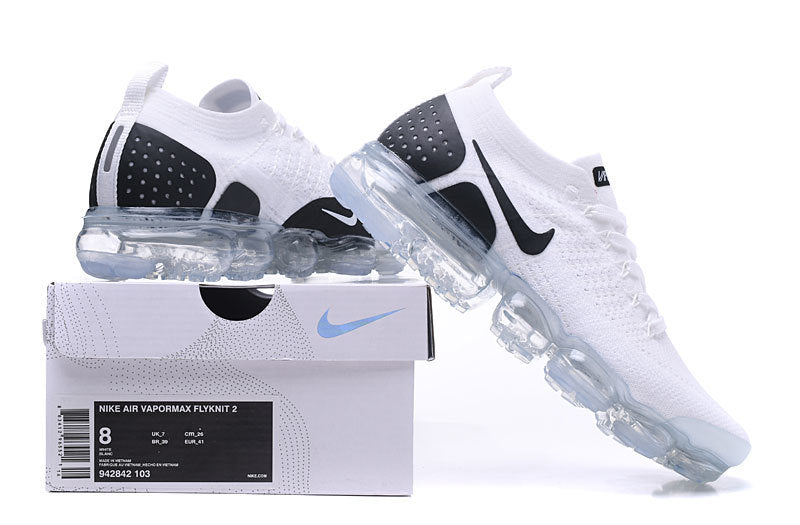 Nike Air VaporMax Flyknit 2 White Black Sneakers 942842-103