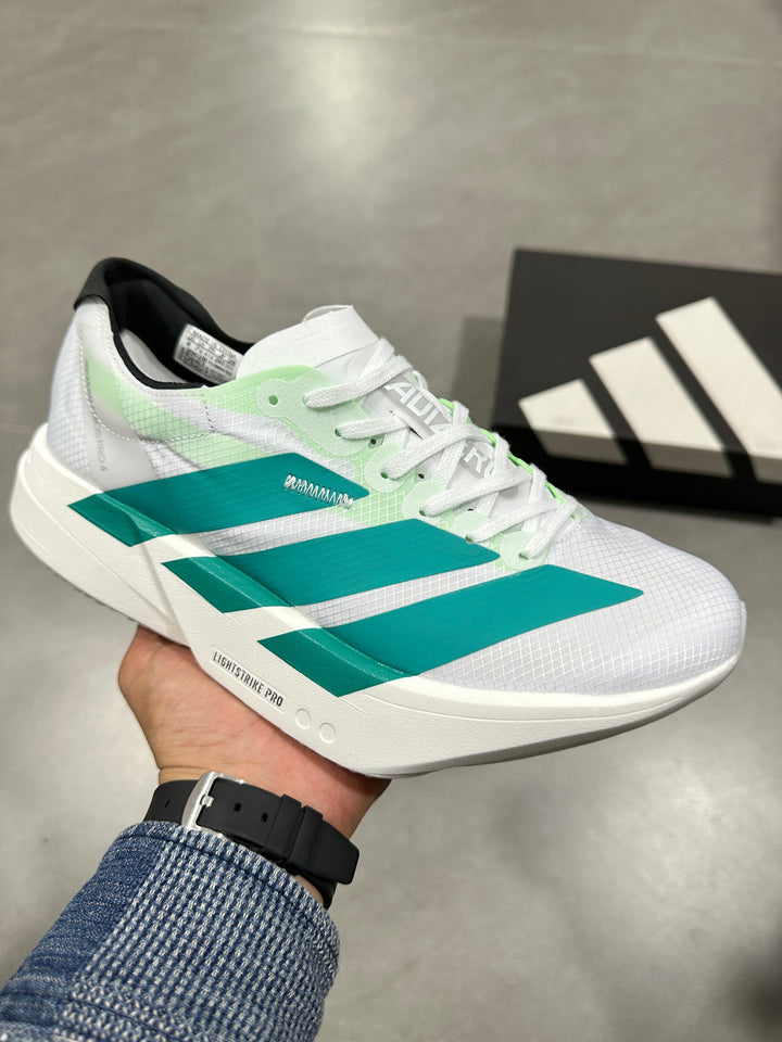 Adidas Adizero Lightstrike Pro Running Shoes White Teal