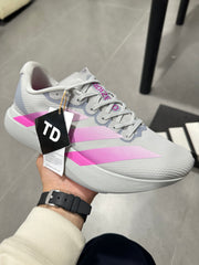 adidas Adizero Lightstrike Pro Running Shoes, Gray and Pink