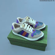 Gucci Distressed Screener Low-Top Sneakers