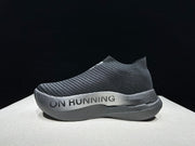 On Cloudboom Strike LS Black Silver Running Shoes