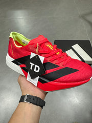 Nike Adizero Running Shoes Red Black Volt JR6358