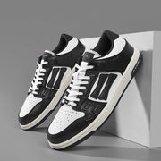 Aiviri Black and White Low-Top Sneakers FS003-004