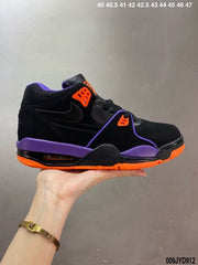 Nike Air Flight 89 Raptors Black Purple Orange Sneakers