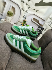 adidas Bad Bunny Gazelle Indoor Sneakers Green JS5049