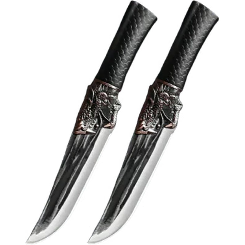 🔪Bone-cutting knife with dragon decoration and scabbard🍽️