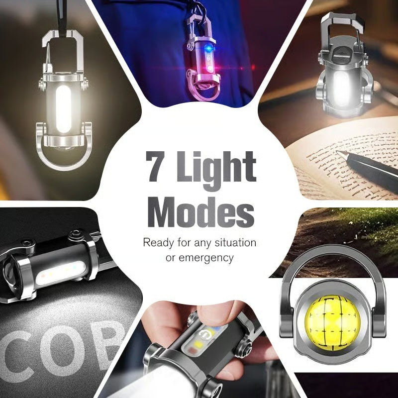 🔥Buy 1 gte 1 free🔥Portable Rechargeable Bright Keychain Flashlight