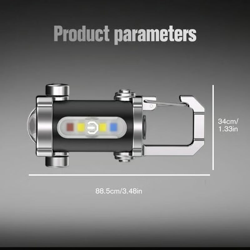 🔥Buy 1 gte 1 free🔥Portable Rechargeable Bright Keychain Flashlight
