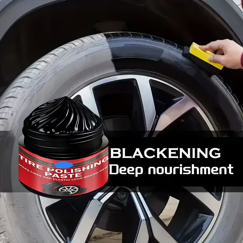 🚗 BUY 2 GET 1 FREE! ✨ Car Tire & Plastic Trim Renewal Paste – Restores Shine, Prevents Cracking & Easy Application 🛞