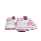 White and Pink Spade A Low-Top Sneakers MFS003-109