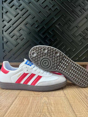 adidas Samba Sneakers White Pink Gum Sole