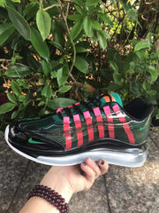 Nike Air Max 720 Sneakers in Green, Black and Pink