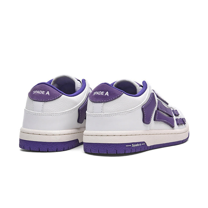 Spade A Low-Top Sneakers in White and Purple