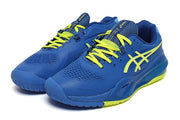 ASICS GEL-RESOLUTION Tennis Shoes in Blue and Lime