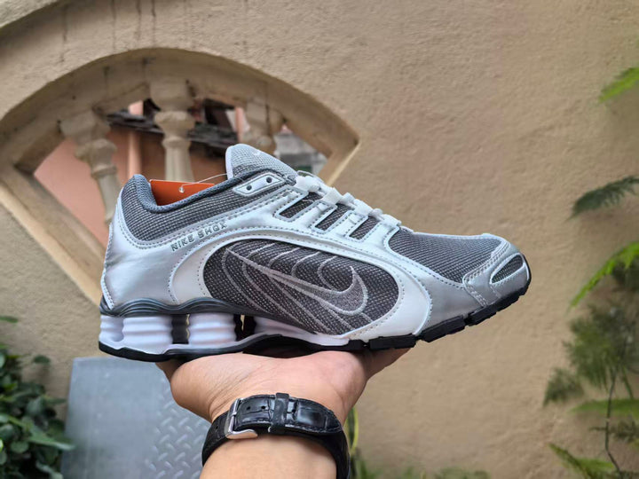 Nike Shox Sneakers in Grey and White