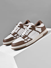 AMIRI Low-Top Sneakers in Brown and White