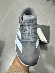 adidas Lightstrike Pro Running Shoes, Grey and White JS4489